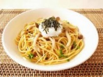 和風きのこのおろし冷やしパスタ(麺つゆ)(30人前～)(1人前1,400円・税抜)　予約制